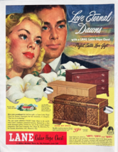 Lane Cedar Hope Chest 1948 Magazine Print Ad Love Eternal Dawns Perfect ... - $14.45