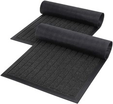 2Pack Indoor Mat Door Mat Heavy Duty Non Slip Rubber Backing Doormat 29.5×16.9 - £22.48 GBP