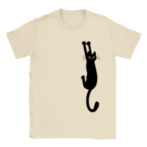 Cat lovers funny t shirt feline tee shirt pussy comic pet cat gift idea - $27.86