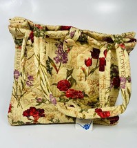 Allary Craft &amp; Sew Flower Print Storage Carryall / Hand Bag - $19.79