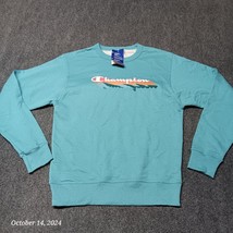 NWT Champion Sweatshirt Women Small Blue Powerblend Aqua Tonics - £17.82 GBP