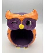 Target Ceramic Owl Open Mouth Halloween  Candy Dish, Candle, Or Sponge H... - £7.37 GBP