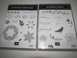 Lot of 2 Stampin' Up Sets - Happiness Surrounds Botanical Bliss - $18.70