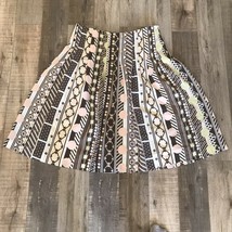 Madison Studio Pleated A-Line skirt Sz 8 brown-pink - $9.99