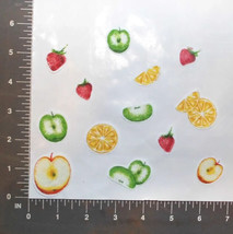 Fruit Apple Oranges Strawberry Iron on Fabric Appliques Pre-Cut - £2.74 GBP