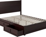 AFI NoHo Queen Size Platform Bed with Footboard &amp; Storage Drawers in Esp... - $678.99