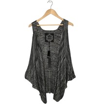 New Buffalo By David Bitton Waterfall Drape Open Sleeveless Cardigan L - $28.70