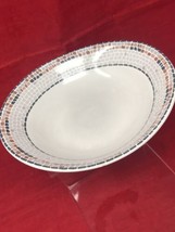 Sango Zoey Oval 8&quot; Soup Salad Bowl with a Mosaic Design 4879 - £7.73 GBP