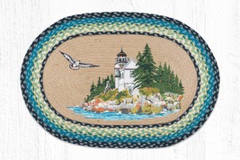 Earth Rugs OP-311 Bass Harbor Oval Patch 20&quot; x 30&quot; - £38.98 GBP