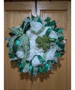 Happy St Patrick&#39;s Day Wreath, Shamrock Wreath, St. Patrick&#39;s Day Wreath... - £41.26 GBP