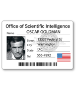 OSCAR GOLDMAN SIX MILLION DOLLAR MAN NAME BADGE HALLOWEEN COSPLAY MAGNET... - $305.49 MXN