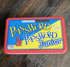 Password & Password Junior Party Family Word Game Tin Metal Box Great Shape 2005 - $14.95