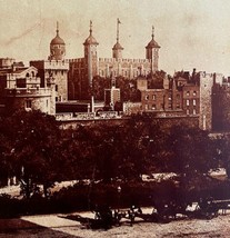 London Tower And Bridge Thames River 1920s Europe England Cityscape GrnBin1 - $39.99