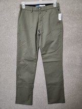 Old Navy Straight Ultimate Tech Built-In Flex Chino Pants Mens 30x34 Green NEW - £27.53 GBP