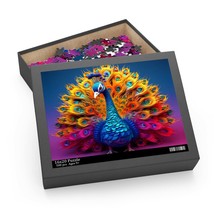 Personalised/Non-Personalised Puzzle, Peacock, awd-471, (120, 252, 500-Piece) - £19.89 GBP+