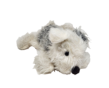 VINTAGE 1970&#39;s ANIMAL FAIR WHITE GREY SHAGGY PUPPY DOG STUFFED ANIMAL PL... - $84.55