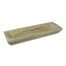 Scratch &amp; Dent Hand-Carved Wooden Decorative Centerpiece Bowl 21.75 Inches Long - £27.86 GBP