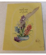 Vintage Easter Card A Friendly Wish Easter Box4 - £3.08 GBP