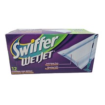 Swiffer WetJet 12 Cleaning Pad Refills Lock Away Core Vintage NOS Dispos... - $13.86
