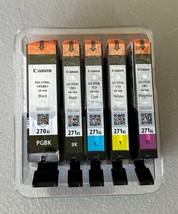 NEW Canon 270XL Black &amp; 271XL Black Cyan Magenta Yellow PGI-270XL CLI-271XL - $60.00