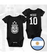 Argentina Messi Champions 3 stars FIFA World Cup Qatar 2022 Black Baby B... - $36.91 CAD