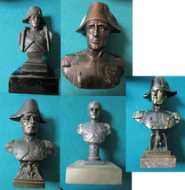 Napoleon Bust Brass Finial Salvage Figurines Sculpture Paperweight Pick 1 -B - £116.42 GBP