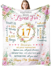 17 Year Old Girl Gift Ideas Blanket, 17Th Birthday Gifts for Girls, Gifts for 17 - £29.77 GBP