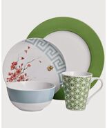 Clinton Kelly Effortless Table Spring Fever 4 Piece Dinnerware Set Beetl... - $69.29