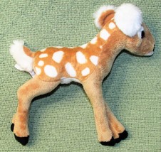 9&quot; WILDLIFE ARTISTS WHITE TAIL DEER PLUSH DOE FAWN BABY STUFFED ANIMAL T... - £7.07 GBP