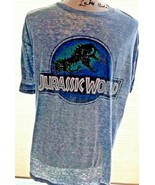 Men’s Rare Look Jurassic World T-Shirt Large Blue Unusual SKU 077-018 - £4.66 GBP