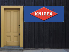 Knipex tools Vinyl Banner 2&#39;x5&#39; 13 OZ. Ready to Hang Garage Signs BLUE - £27.16 GBP