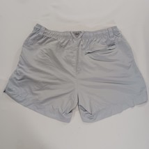 Columbia Women’s Light Gray Elastic Waist Drawstring Shorts Size L (32×6) image 15