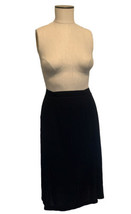CHANEL Boutique Black Knee Length Viscose Skirt Made In France Size 40 ~... - $189.99