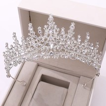  Glitter Crystal Rhinestone Flower Leaf Tiaras and Crowns Wedding Banquet Hair J - £19.91 GBP