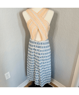 Joie Flippa Geo Print Cotton Midi Dress, Blue/Yellow, Size 10, NWT - $139.00