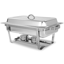2 Packs Chafing 9 Quart Stainless Rectangular Chafer Buffet - Color: Silver - $155.42