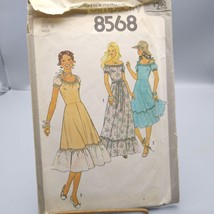 Vintage Sewing PATTERN Simplicity 8568 Misses 1978 Dress in Two Lengths ... - $23.22