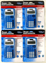 ***NEW 4 PACK*** Texas Instruments TI-30XIIS Scientific Calculator (BLUE) - £26.15 GBP