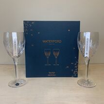Waterford Crystal Winter Wonders Wine Glasses Midnight Frost 1059648 NEW... - $99.00