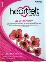 Heartfelt Creations Wild Poppy 3 Dimensional Shaping Mold HCFB1 5011 3-D 3D - £19.91 GBP
