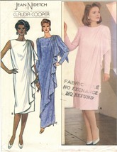 Vtg Misses Shoulder Drape Evening Dress Overlay Claudia Cooper Sew Patte... - $9.99