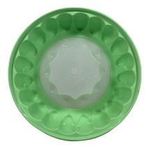 Vintage 2 Piece Tupperware Jello Mold Ice Ring Mint Green 1202 1201 - £8.31 GBP