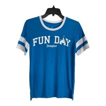 Disney Parks Womens Shirt Adult Size XS Teal Blue Funday Disneyland Castle - £17.75 GBP