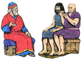 Men Sitting Board Bible Story Figures Lot Vintage 1980s Regular Baptist ... - £7.63 GBP
