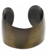 EleganceWithFlair 2 Wide Antique Brass Finish Steel Bangle Blank Craft S... - $132.85 MXN
