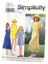 Simplicity Sewing Pattern 7225 Dress Jumper Hat Misses Size 7-10 - $8.96
