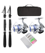 Fishing Pole Combo Set,2.1m/6.89ft 2PCS Collapsible Rods 2PCS Spinning R... - €153,49 EUR