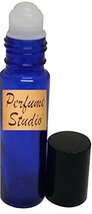 Perfume Studio Set of 12 Oil Roll-on Blue Cobalt Bottles .35 Oz Each &amp; 1 Perfume - £10.06 GBP