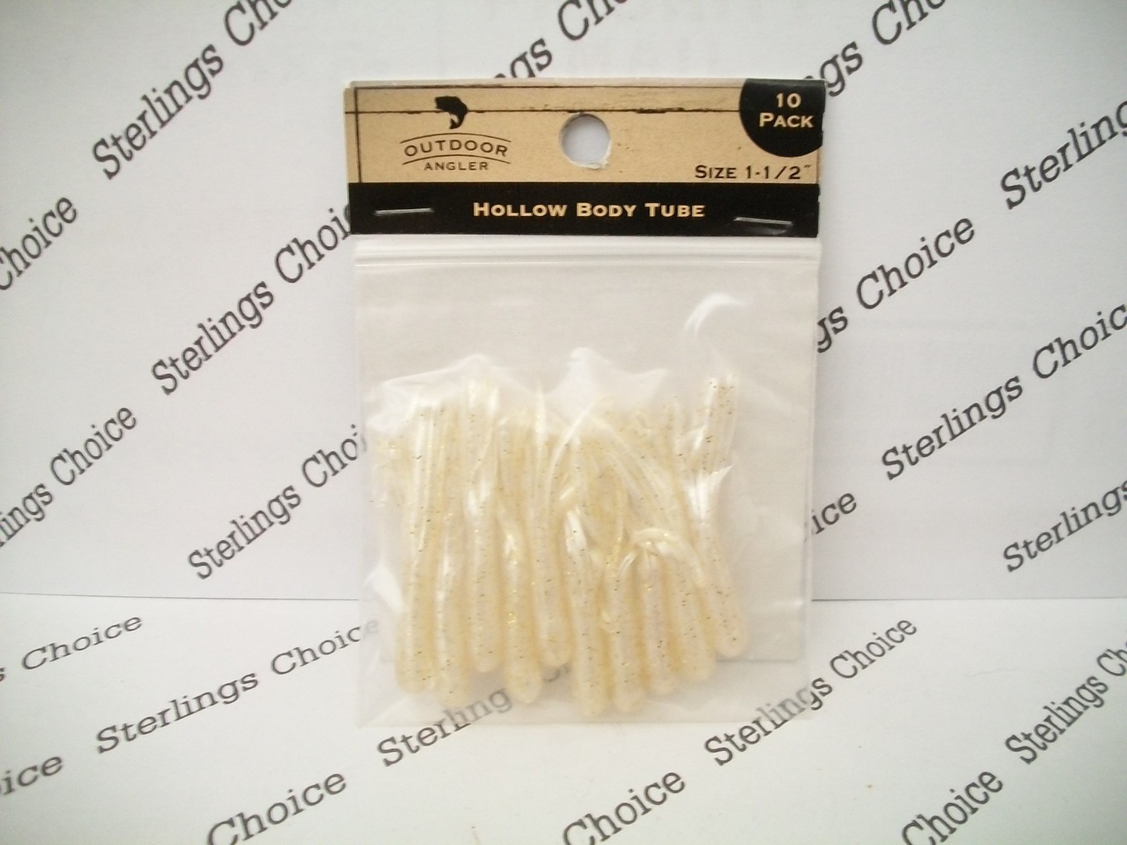 Outdoor Angler Hollow Body Tube  1 1/2&quot;  Pearl Fusion 10pk - $8.45