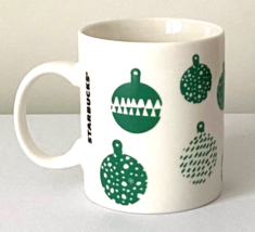 Vintage Starbucks Coffee Mug-2016 Green Christmas Ornaments-2 Available - $8.56